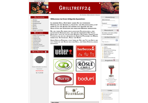 Screenshot der Shop-Webseite von GRILLTREFF24