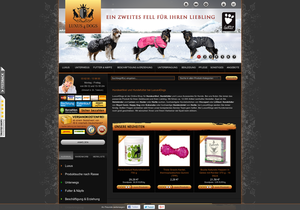 Screenshot der Shop-Webseite von Luxus4Dogs