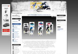 Screenshot der Shop-Webseite von ENDURO 4 YOU