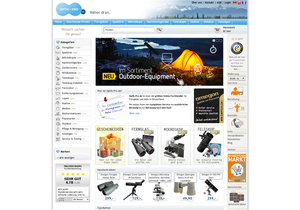 Screenshot der Shop-Webseite von Optik-Pro.de