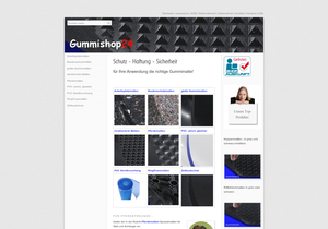 Screenshot der Shop-Webseite von Gummishop24