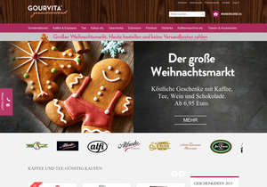 Screenshot der Shop-Webseite von Gourvita GmbH