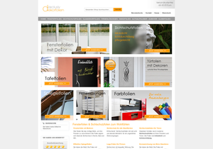 Screenshot der Shop-Webseite von exclusiv-dekorfolien.de