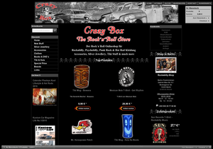 Screenshot der Shop-Webseite von Crazy Box Berlin