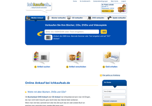 Screenshot der Shop-Webseite von Ichkaufsab.de
