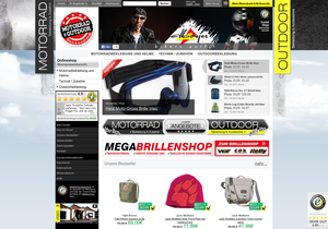 Screenshot der Shop-Webseite von Börjes Bikers Outfit