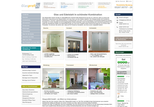 Screenshot der Shop-Webseite von glasprofi24.de