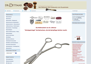 Screenshot der Shop-Webseite von rasur-online.de