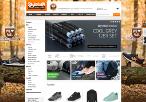 Screenshot der Shop-Webseite von stylefile.de