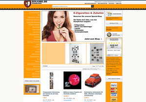 Screenshot der Shop-Webseite von dinamo.de