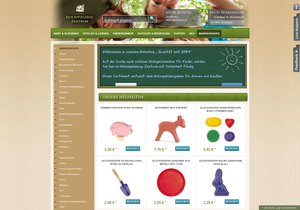 Screenshot der Shop-Webseite von Holzspielzeug-zentrum.de