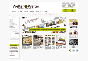 Screenshot der Shop-Webseite von Welter & Welter