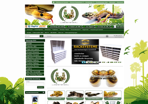 Screenshot der Shop-Webseite von MD-Terraristik