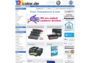 Screenshot der Shop-Webseite von Print-Klex GmbH & Co.KG
