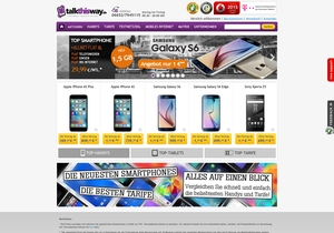 Screenshot der Shop-Webseite von talkthisway.de