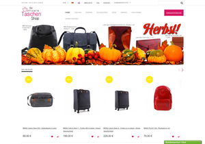 Screenshot der Shop-Webseite von Der offizielle Taschen Shop / Taschen & Mehr