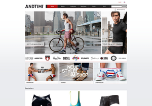 Screenshot der Shop-Webseite von ANDTIMI