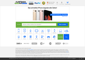 Screenshot der Shop-Webseite von FLIP4NEW