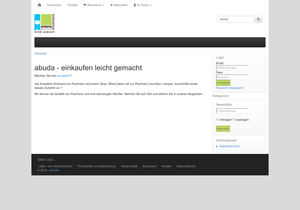 Screenshot der Shop-Webseite von abuda.de - Best Preis Shopping