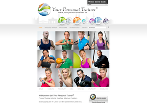Screenshot der Shop-Webseite von Your Personal Trainer