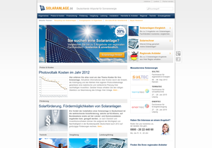 Screenshot der Shop-Webseite von Solaranlage.de