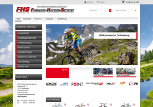 Screenshot der Shop-Webseite von fahrradteileonline.de