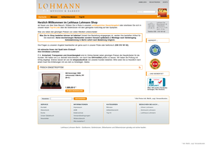 Screenshot der Shop-Webseite von Leihhaus Lohmann Shop
