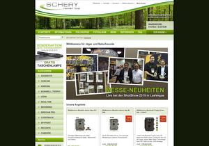 Screenshot der Shop-Webseite von wildkamera.eu