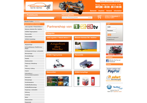Screenshot der Shop-Webseite von Autoteile-Supermarkt.de