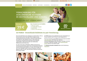 Screenshot der Shop-Webseite von au-pair24.de