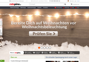 Screenshot der Shop-Webseite von Rotopino.de