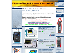Screenshot der Shop-Webseite von pinsonne-elektronik.de