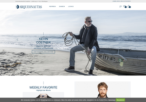 Screenshot der Shop-Webseite von Arqueonautas