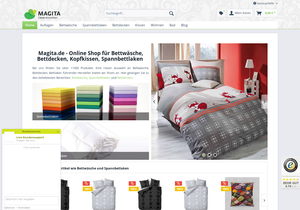 Screenshot der Shop-Webseite von Magita - Clever einrichten