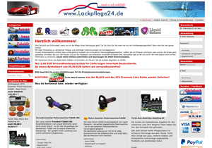 Screenshot der Shop-Webseite von Lackpflege24.de