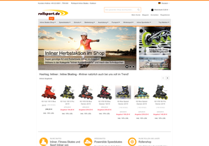 Screenshot der Shop-Webseite von Rollsport.de