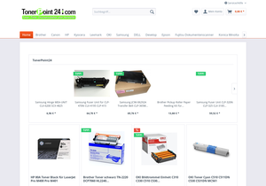 Screenshot der Shop-Webseite von TonerPoint24.com