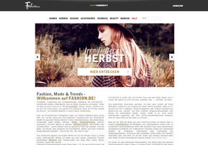 Screenshot der Shop-Webseite von Fantasia Kids Fashion