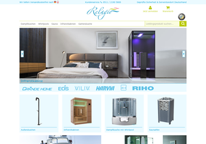 Screenshot der Shop-Webseite von Relagio