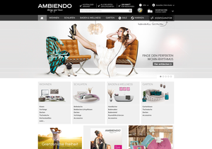 Screenshot der Shop-Webseite von ambiendo.de