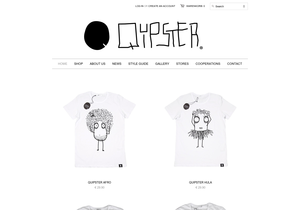 Screenshot der Shop-Webseite von Quipster