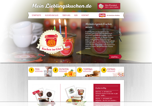 Screenshot der Shop-Webseite von mein-lieblingskuchen.de