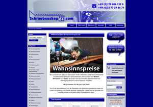Screenshot der Shop-Webseite von schraubenshop24.com