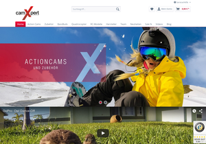 Screenshot der Shop-Webseite von camXpert