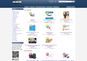 Screenshot der Shop-Webseite von smh-modellbau.de