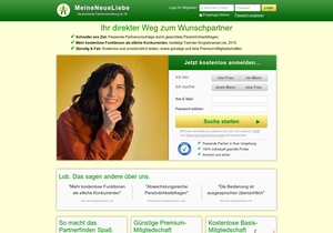 Screenshot der Shop-Webseite von MeineNeueLiebe.de