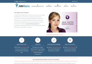 Screenshot der Shop-Webseite von JobGuru