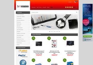 Screenshot der Shop-Webseite von bIT-Service.de