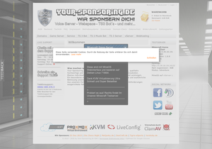 Screenshot der Shop-Webseite von Your-Sponsoring.de - wir Sponsern dich!