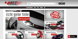 Screenshot der Shop-Webseite von 4yourdrive.de
